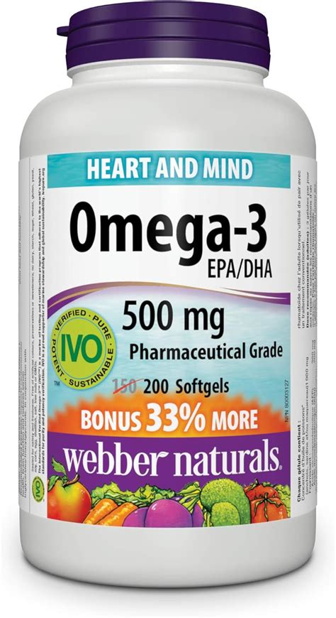 webber naturals omega 3 500mg.